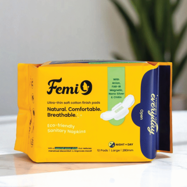 Femi9 Ultra-Thin Pads (280mm-L) | (12 Pads/Pack) ( 5 Combo Pack - 60 Pads ) - Image 2