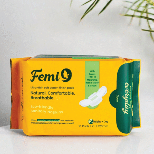 Femi9 Ultra-Thin Pads (320mm-XL) | (10 Pads/Pack) ( 5 Combo Pack - 50 Pads) - Image 2