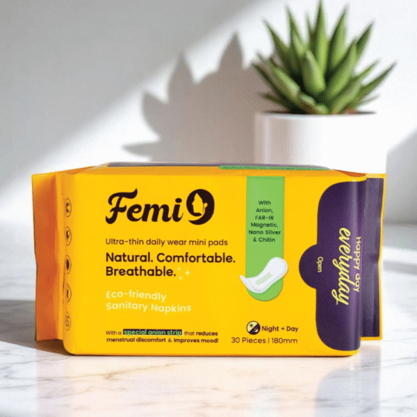 Femi9 Ultra-Thin Daily Wear Mini Pads (180mm) | (30 Pads/Pack) ( 5 Combo Pack - 150Pads ) - Image 2